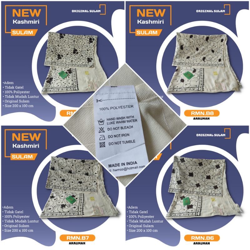 sorban kashmiri sulam