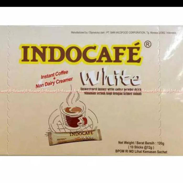 

Stok Terbatas! indocafe white no sugar 10 stick ( jarang ada)