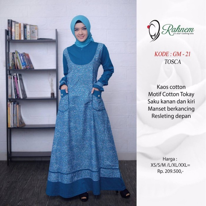 Gamis Rahnem Dewasa GM 21 Tosca  / Gamis Rahnem Original / GAMIS RAHNEM / BAJU GAMIS RAHNEM / GAMIS 