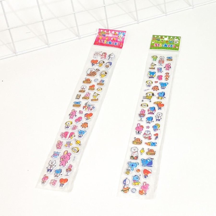 Sticker  Timbul 3D Karakter - Sticker Buku Majalah / Handphone Cute