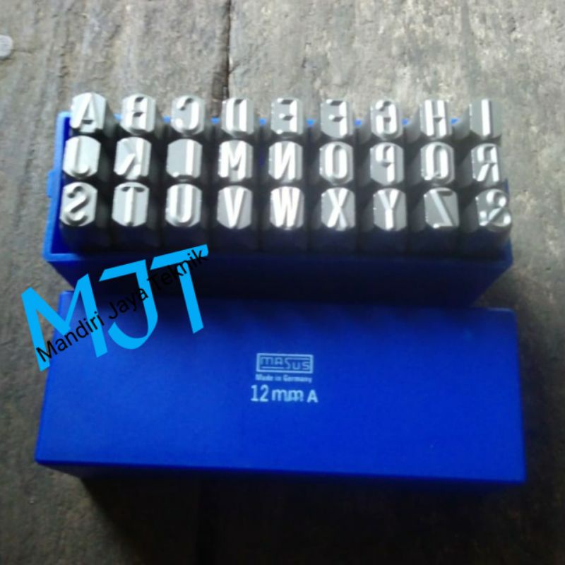 

Huruf ketok MASUS Germany 12mm Stamp Punch Letter A-Z - Germany