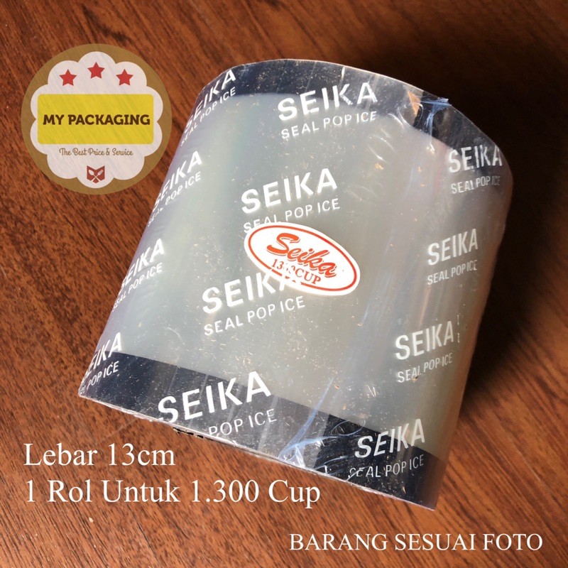 Tutup Gelas Plastik Cup Roll Lid Sealer Seal Press POLOS TEBAL 1300cup panjang