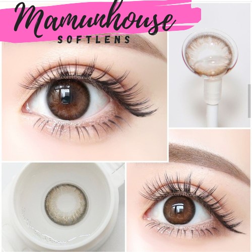 ORIGINAL Kitty Kawaii SOFTLENS NATURAL MINI BOM BROWN GREY BLACK softlens softlenses soflens