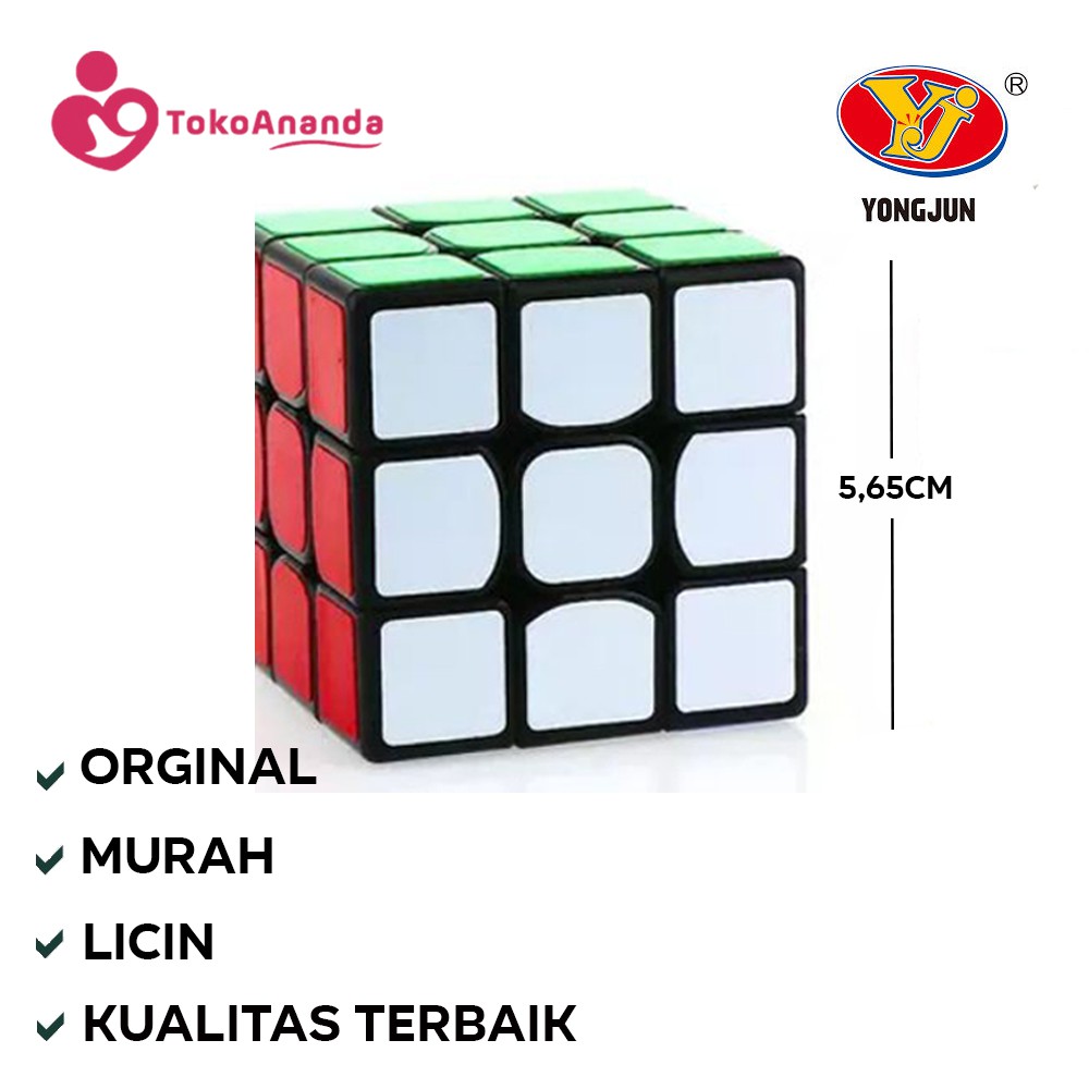 Rubik 3x3 Yongjun Guanlong Murah Black Base - Rubik 3x3 Guanlong Murah