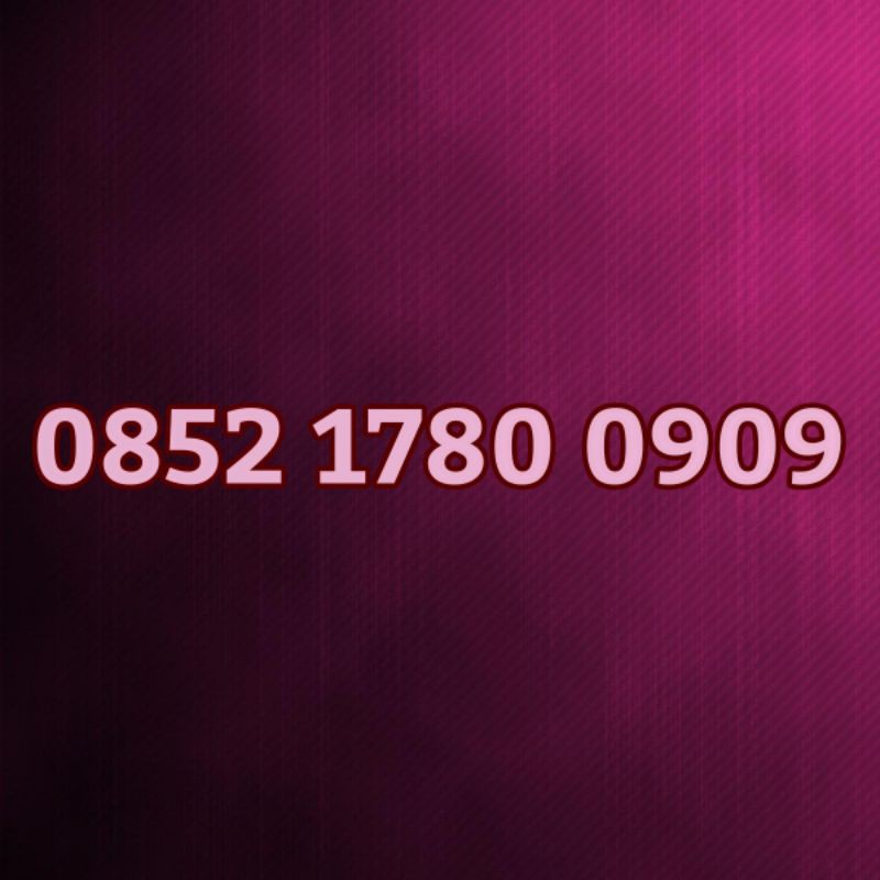 Kartu Perdana Nomor Cantik Telkomsel As Rapi dan Mewah 0852 1780 0909