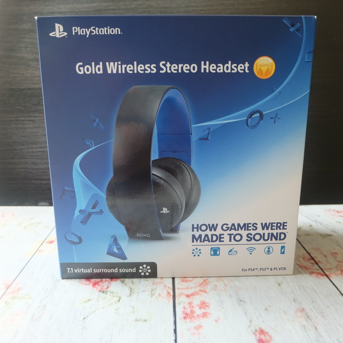 gold wireless stereo headset ps4