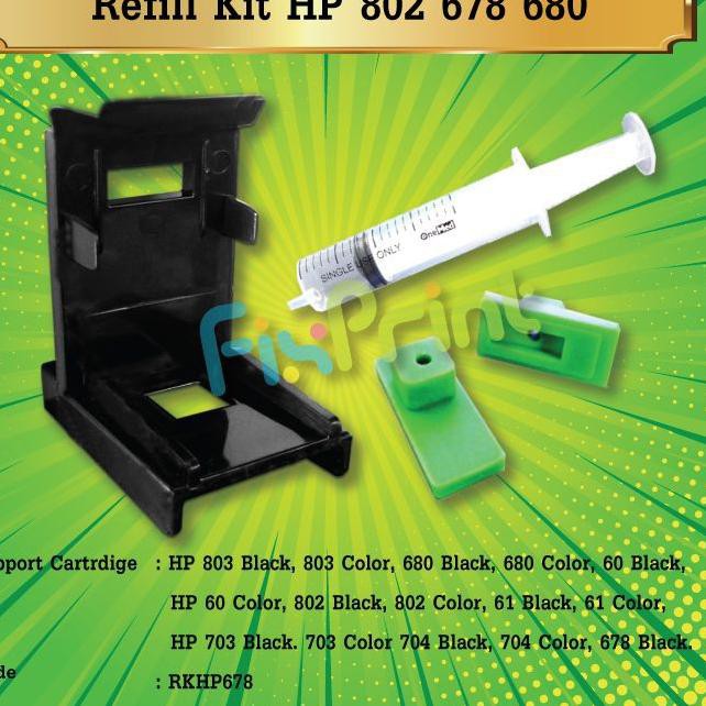 ✼Q9♝ Tool Kit Vacum Tinta Catridge HP 680 678 802 803 703 704 M0H50A M0H51A Printer 2135 15151 1010