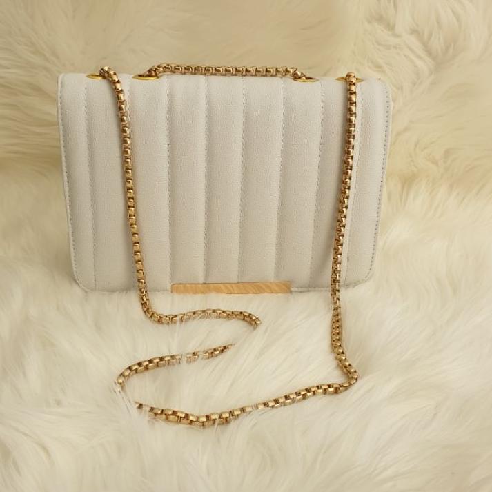 ◙ Tas Wanita Embose Tali Rantai Emas Ulir Tebal 7108 Enola Original ✮