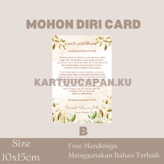 Jual Kartu Ucapan Mohon Diri Isi 50Pcs | Shopee Indonesia