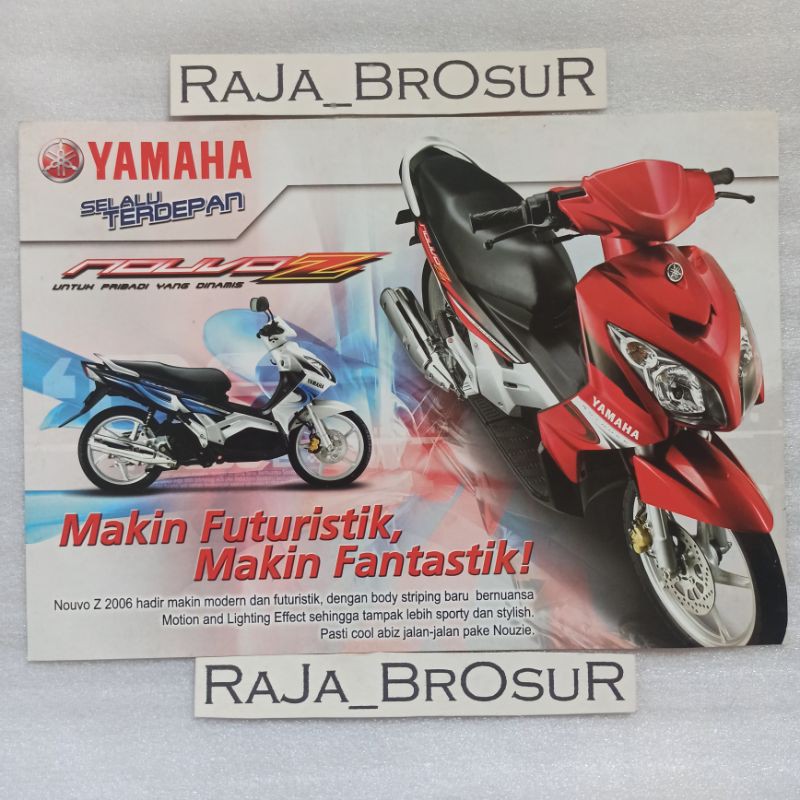 Poster brosur katalog flyer Yamaha Nouvo Z 2006
