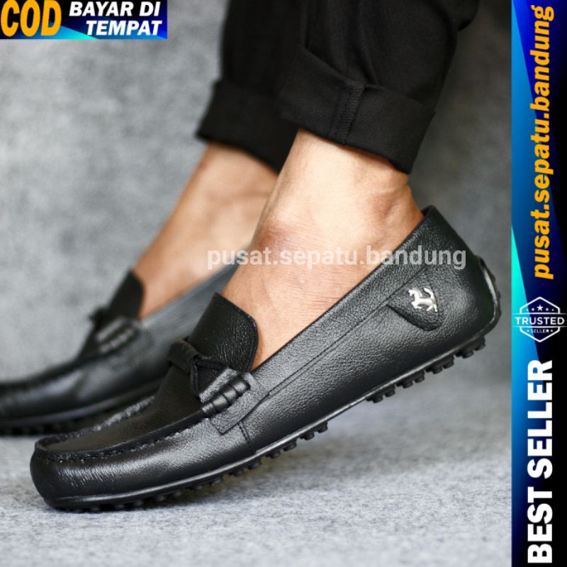 Sepatu Pria Ferrari Keren Terlaris Kulit Asli Untuk Kerja Kantor Formal dan Casual Santai