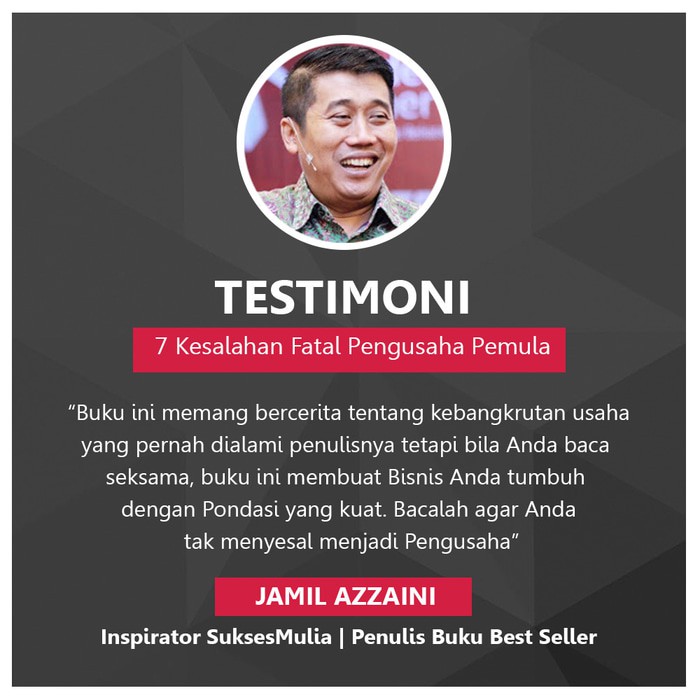 Buku 7 Kesalahan Fatal Pengusaha Pemula