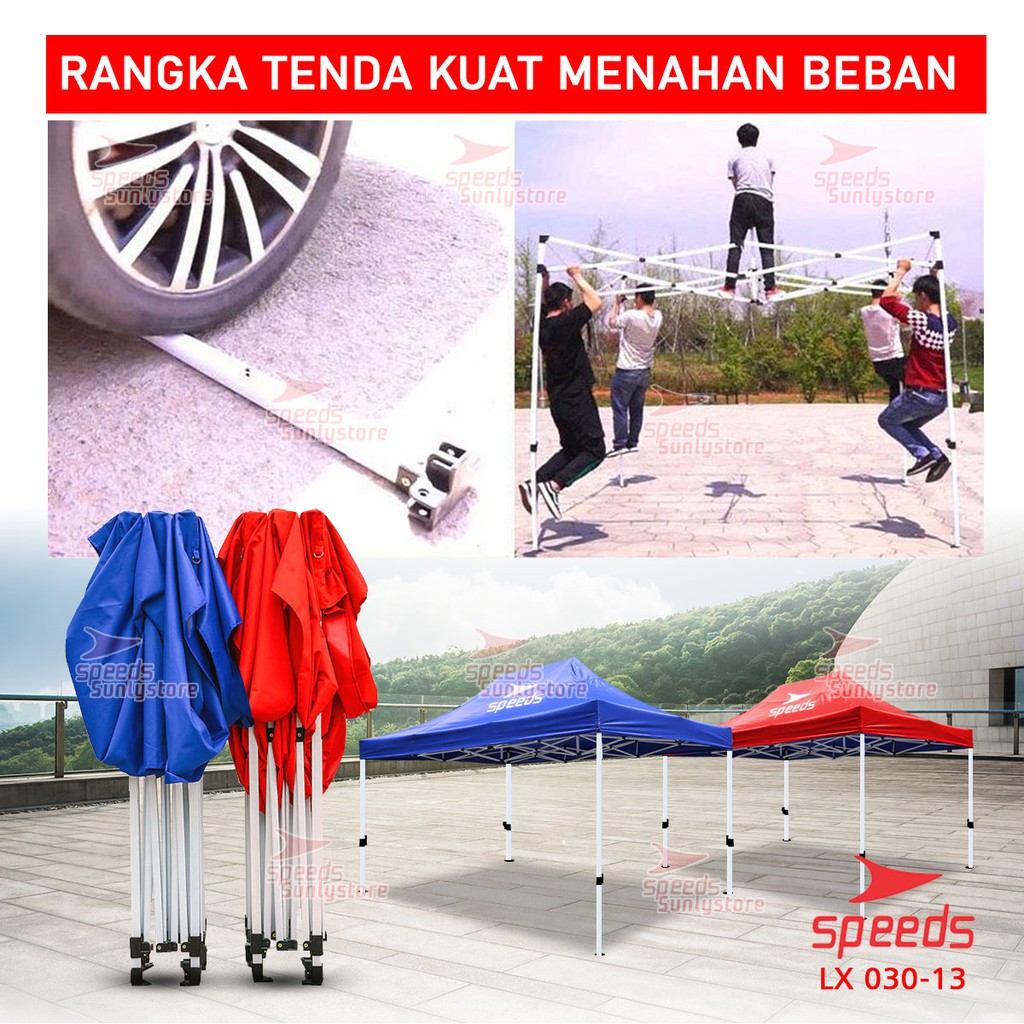 Gardenglories Speeds Tenda Jualan Tenda Lipat 3 X 4,5 M Tenda Bazzar Pameran Tenda Otomatis Rangka