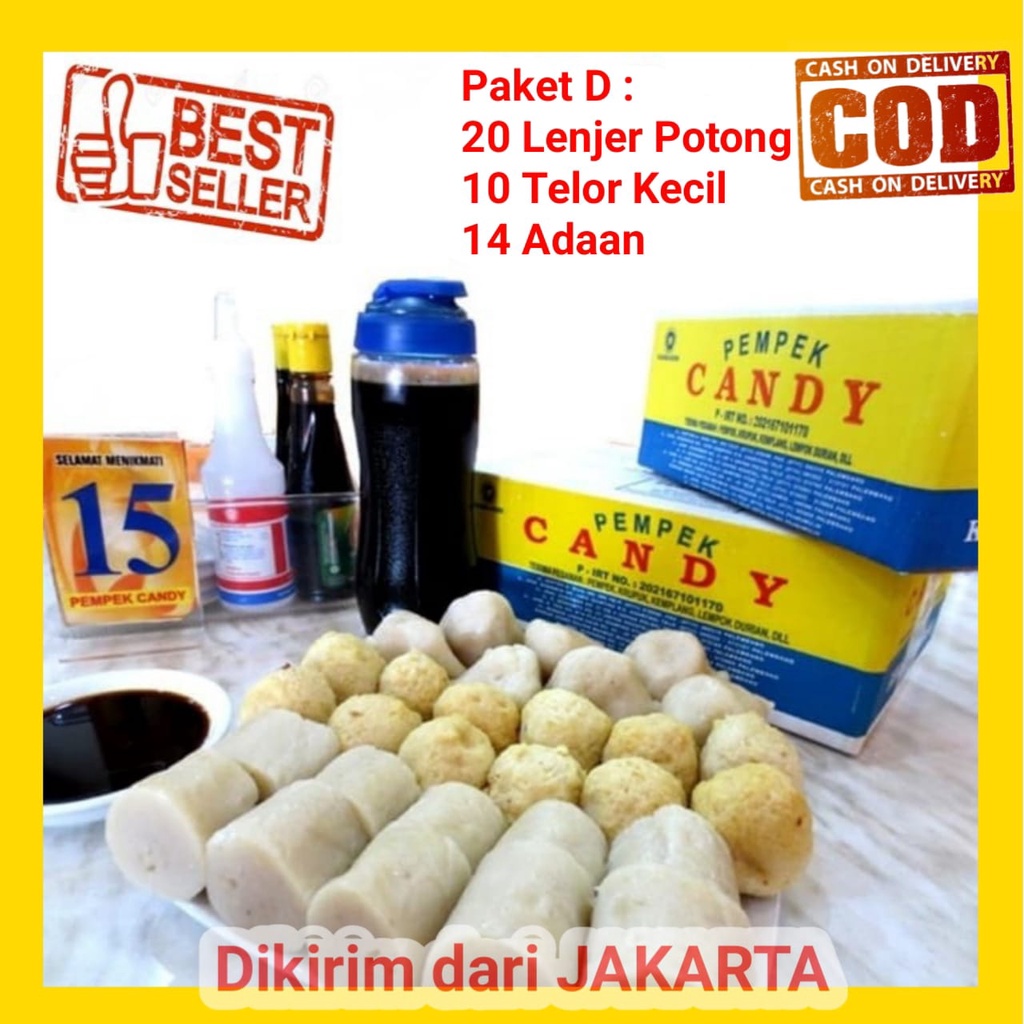 

Pempek Candy Palembang Asli Paket D Frozen