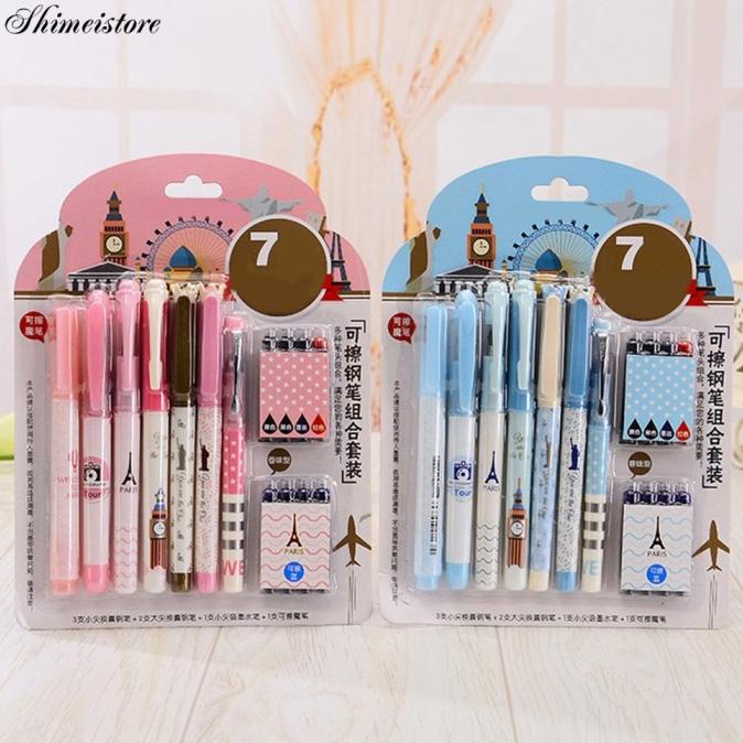 

7 Pcs Alat Tulis Pena Menulis Untuk Sekolah Dan Kantor