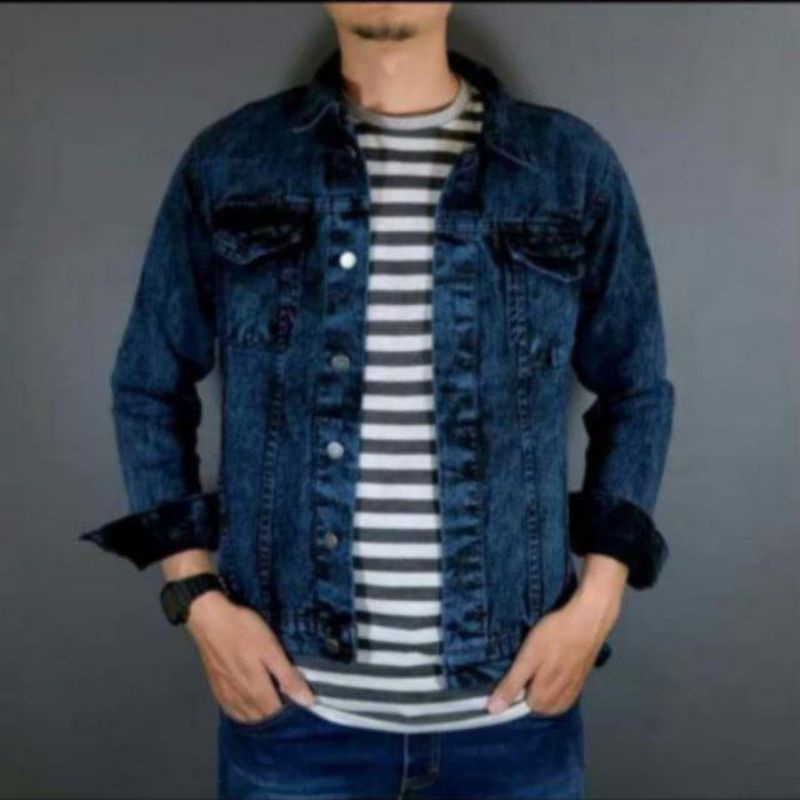 JAKET JEANS LEVI'S PANJANG PRIA REMAJA DEWASA. JAKET JEANS DENIM LEVIS