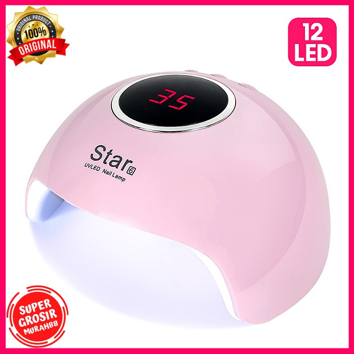 Alat Pengering Kutek Gel Kuku UV 12 LED Star6 36 Watt