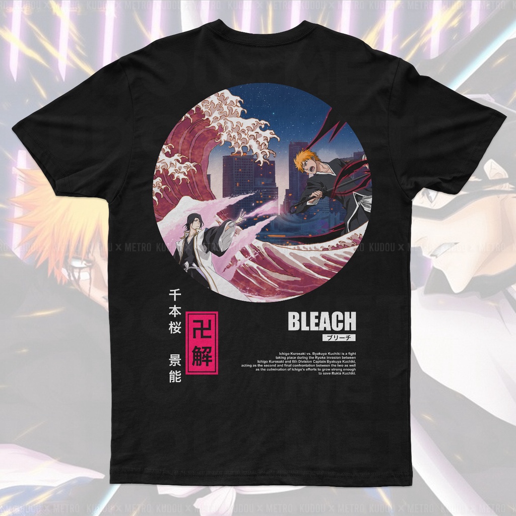 Kaos Ichigo vs Byakuya Anime Manga Bleach Premium Unisex