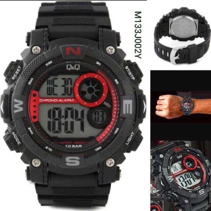 BISA COD!! READY Jam Tangan Pria QQ ORIGINAL M133 jam Q&amp;Q PRIA DIGITAL M-133