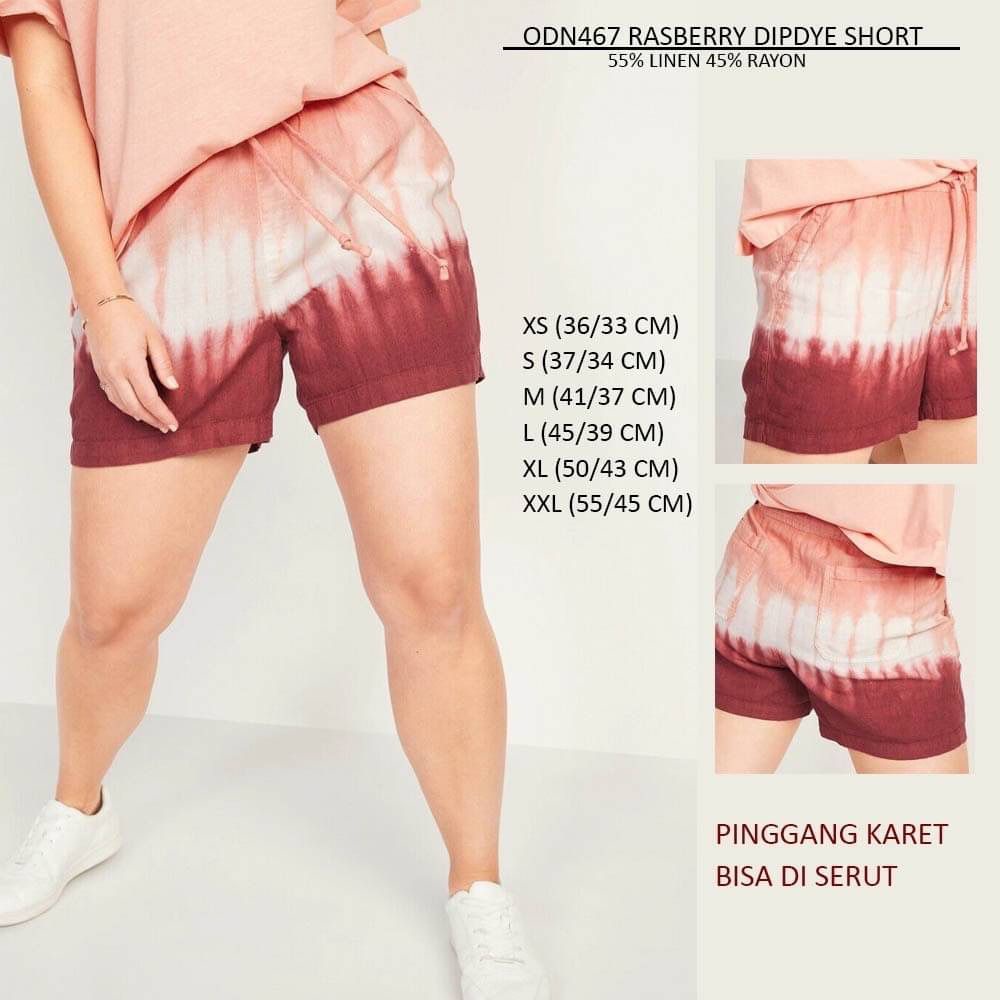 Celana Pendek Wanita Old Navy 467 Raspberry Dipdye Short