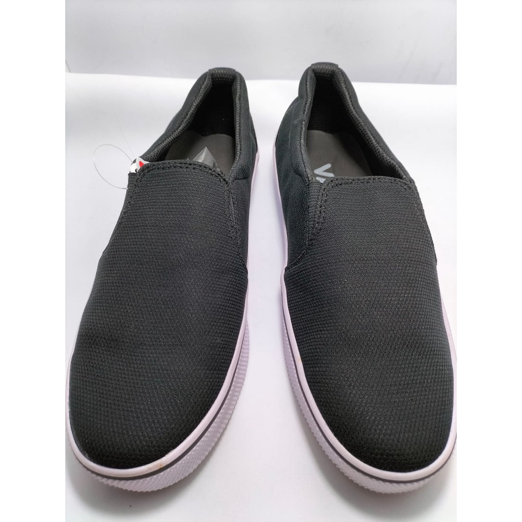 Sepatu Vans Slip On Black White Hitam Putih Waffle ICC Sneakers Sekolah Kerja Kuliah Kets Pria Murah TERJANGKAU BERKUALITAS kekinian