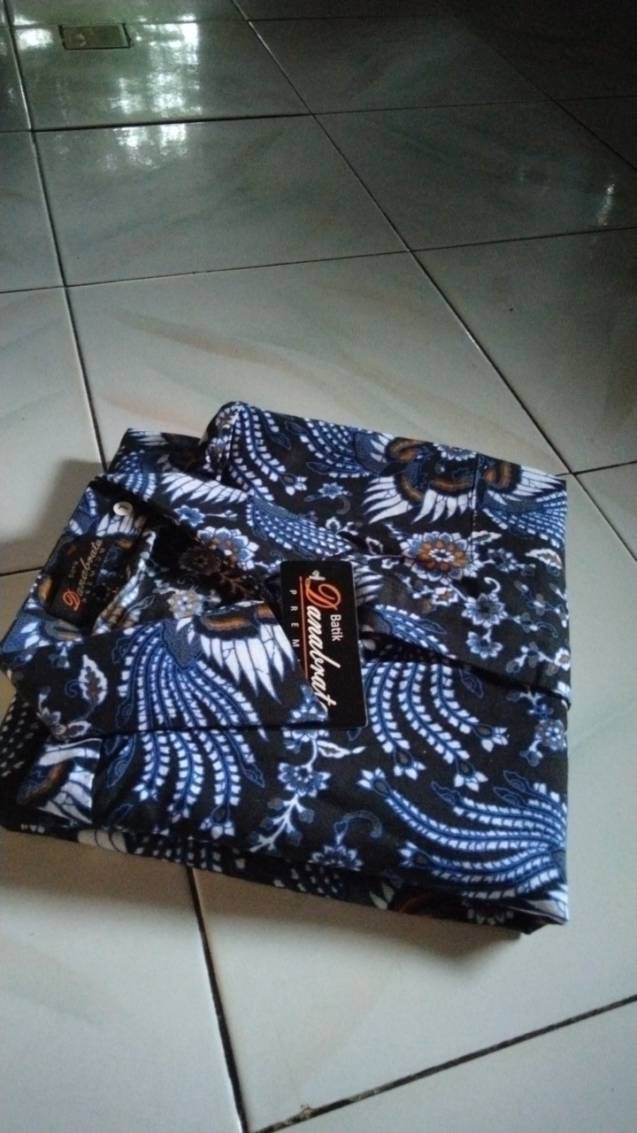 Bisa Cod Batik Danabrata Kemeja Batik Pria Lengan Panjang Motif Sayap Jagad Kode 035 Size M L Xl Xxl