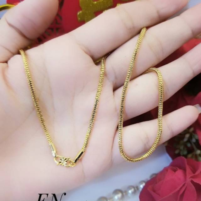 Xuping rantai kalung lapis emas 2719e