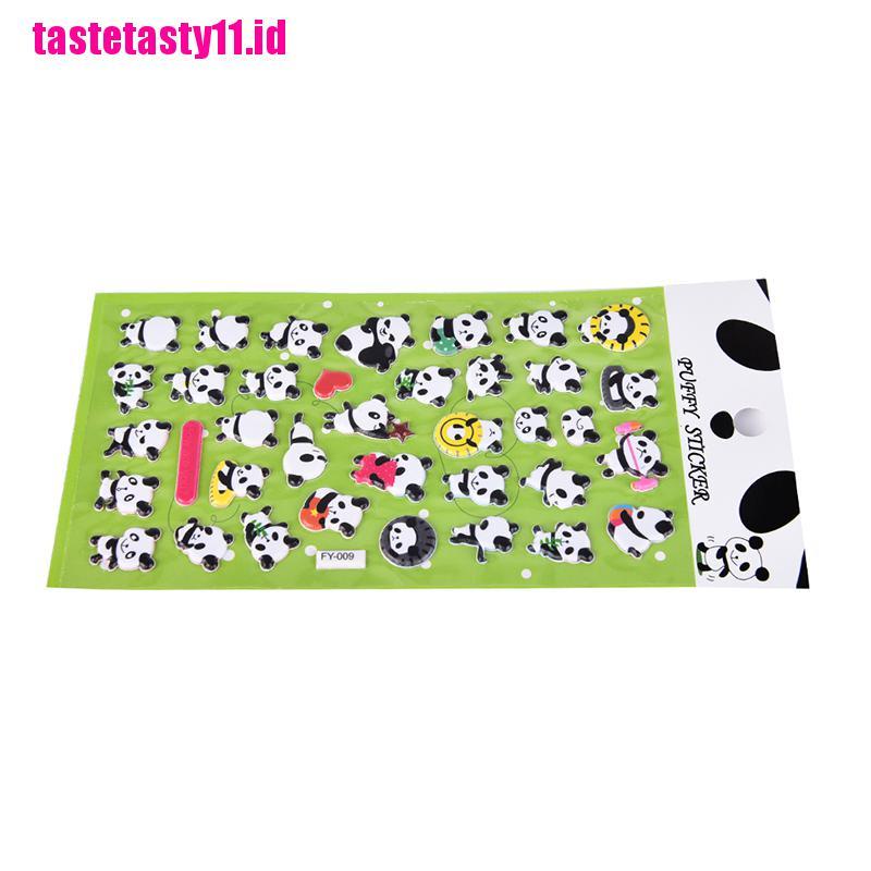 【TTID】3D DIY Cute Panda Diary Album Scrapbooking Memo Pad Bubble Sticker Decora