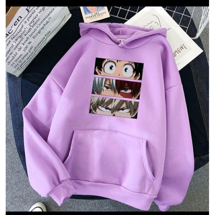 SWEATER HOODIE WANITA BOKU HERO