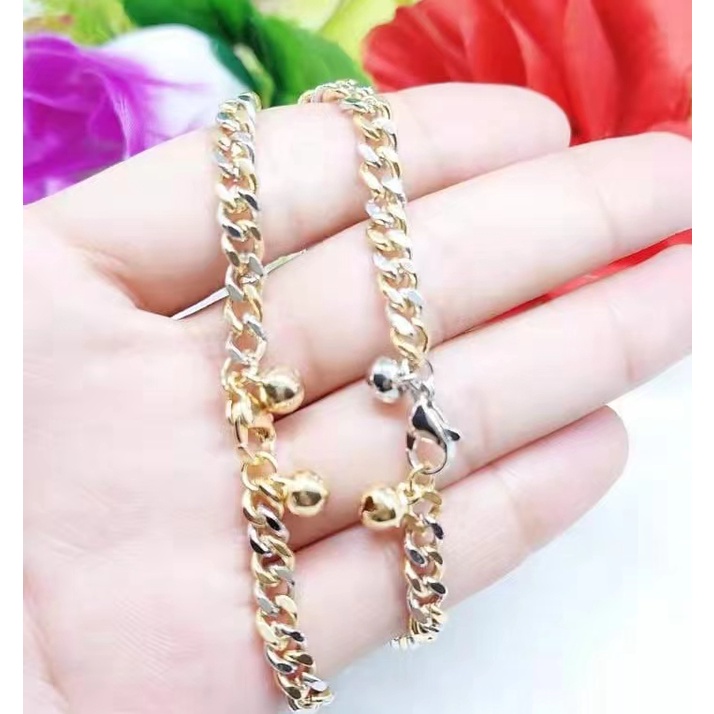 Set Perhiasan Xuping Kalung/Gelang Rantai Kombinasi F92