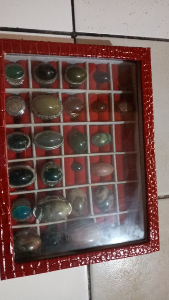 Kotak Cincin  Box Isi 30 Tutup Kaca   Perhiasan Cincin Pernikahan Tunangan Lamaran Seserahan