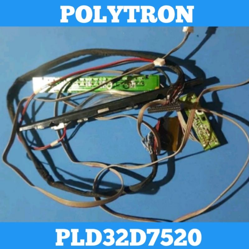 Pcb Sensor & Pcb Tombol TV LED POLYTRON PLD32D7520 Sensor TV POLYTRON PLD 32D7520 Tombol TV POLYTRON