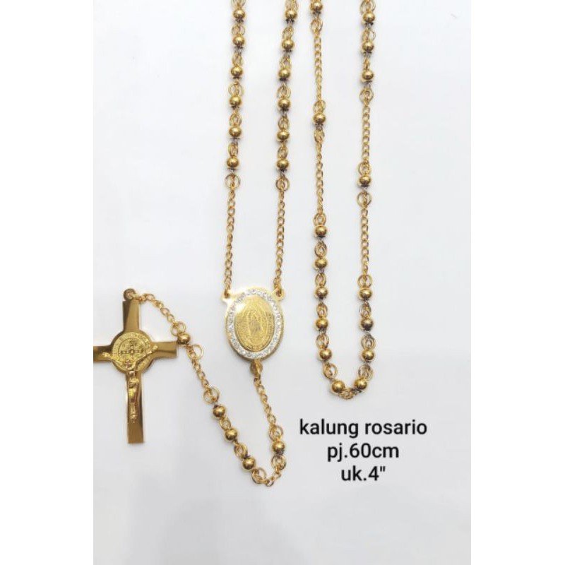 Kalung Rosario Emas Titanium85