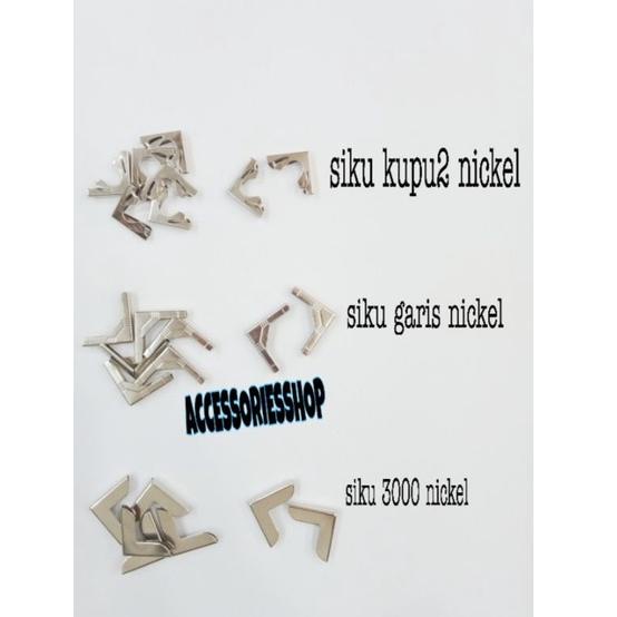 

➴np Ready➴ Siku kupu² garis polos nikel/siku yasin/sudut buku/siku agenda-1gross W49