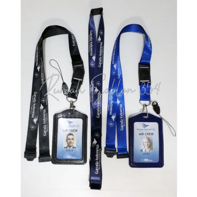 

GARUDA INDONESIA lanyard AIRBUS gantungan name tag id card kartu nama tali lanyard gantungan leher handphone