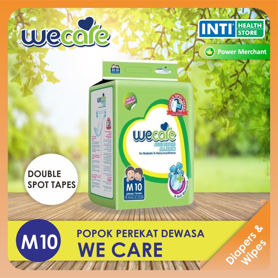 WeCare | Popok Dewasa Unisex M 10 | Popok Perekat | Adult Diapers