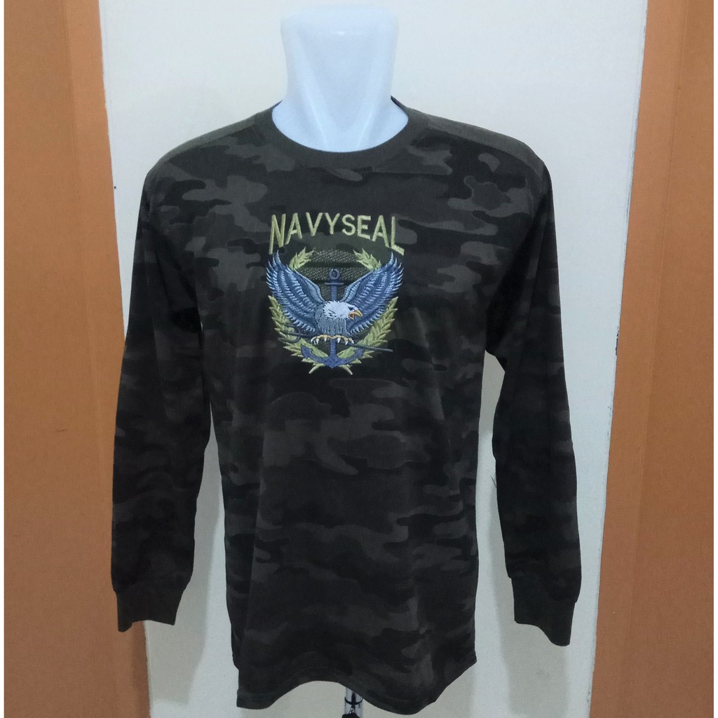 KAOS LORENG BODY FIT - KAOS ARMY BODY FIT - KAOS TEMBAK BAHAN KATUN - 02