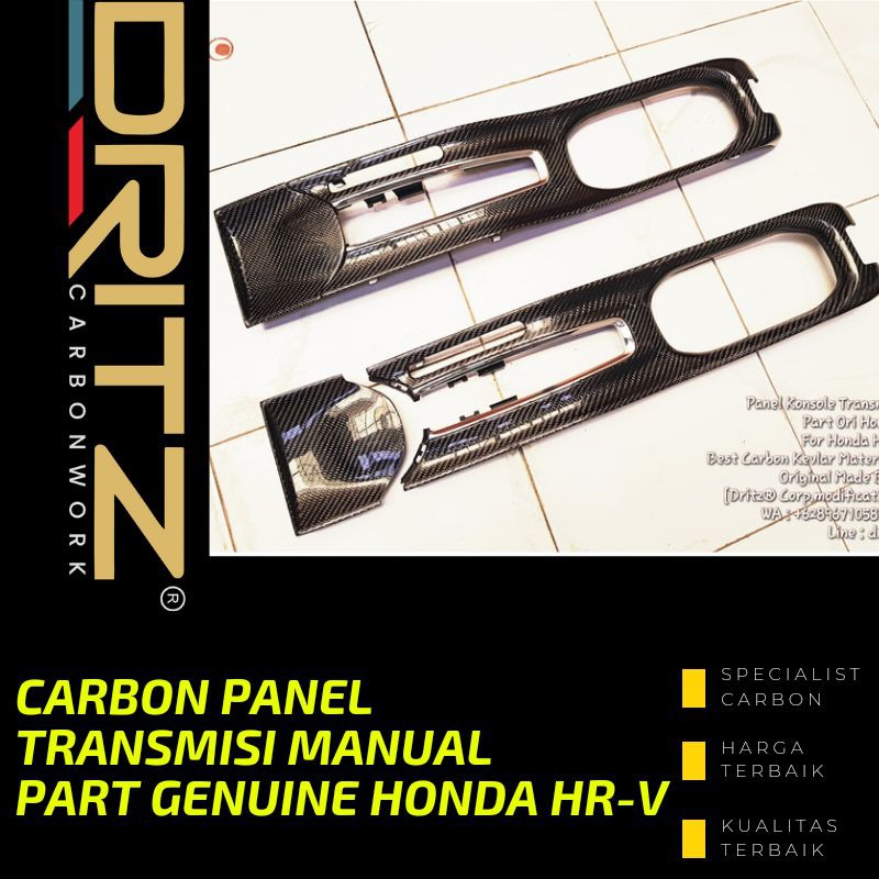 Carbon Panel TRANSMISI MANUAL Part ORI HONDA Mobil HONDA HRV Aksesoris Karbon