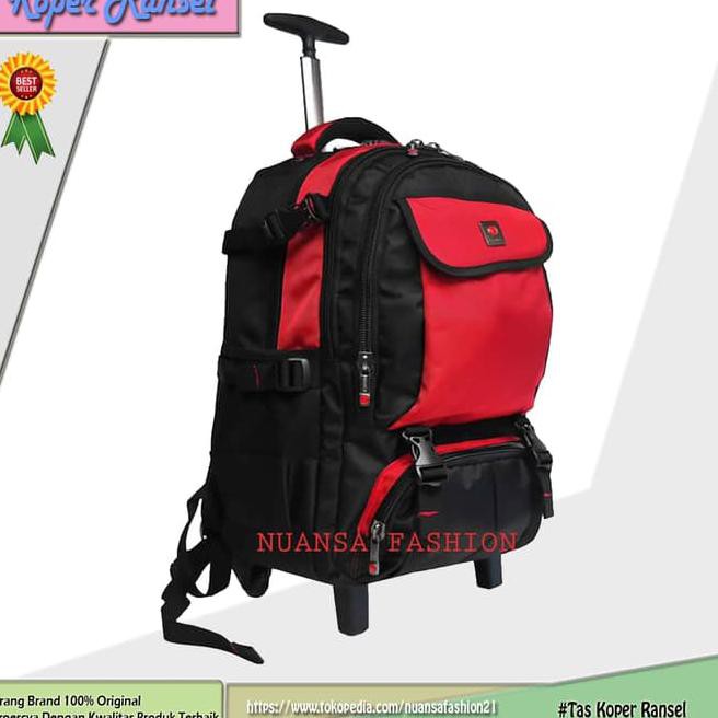 Tas Ransel Koper Polo Classic Bpt2112-22 18" Original Produk - Merah