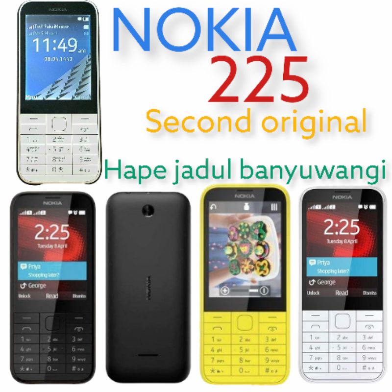 termurah hp Nokia 225 210 230 220 second original , kualitas baik