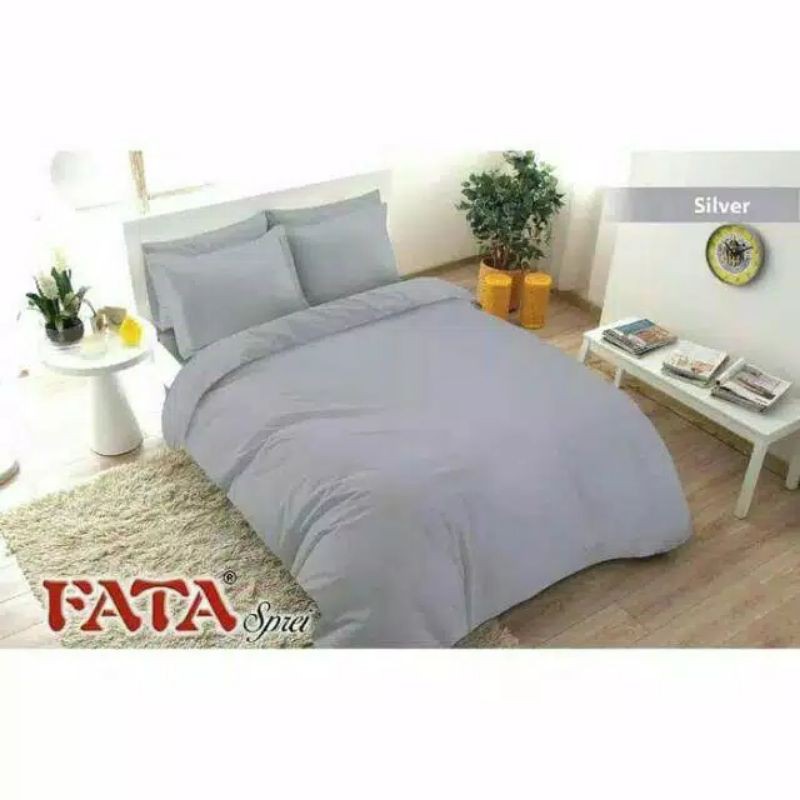 Bedcover Fata Polos Silver 160/180x200