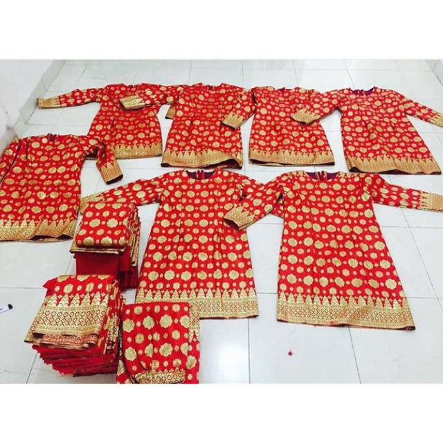 Baju songket mesin cantik manis