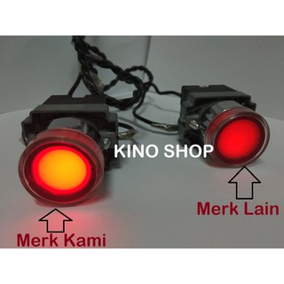 Jual Push Button Lampu Led Mm V Merah Tombol Off Merah Lampu Led V Illuminated