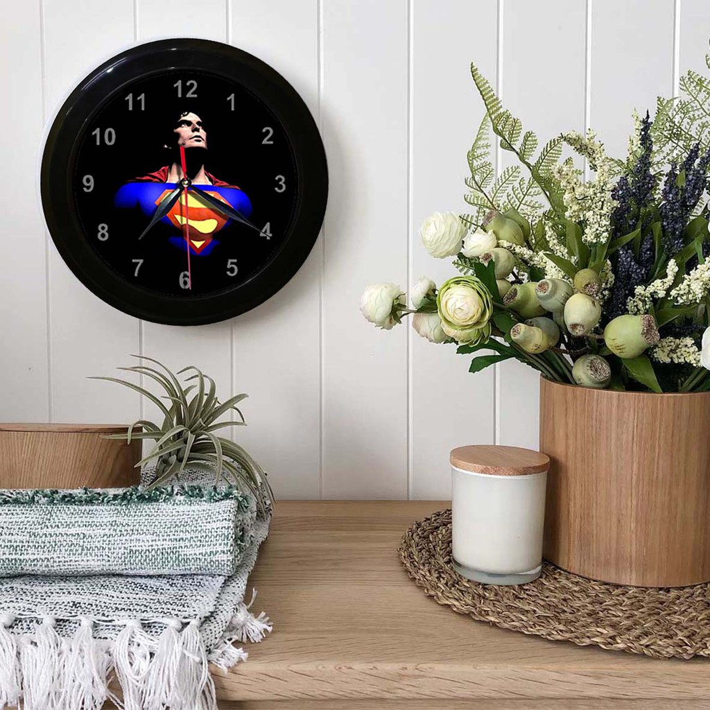 JAM DINDING SUPERMAN 1   (DIAMETER 30CM)