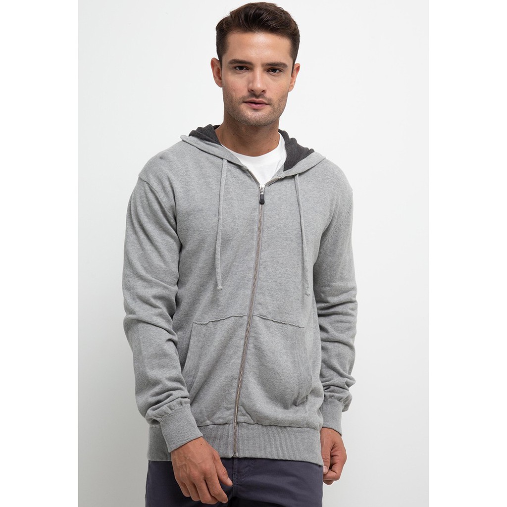 Noir Sur Blanc Celebes Hood Lt Grey