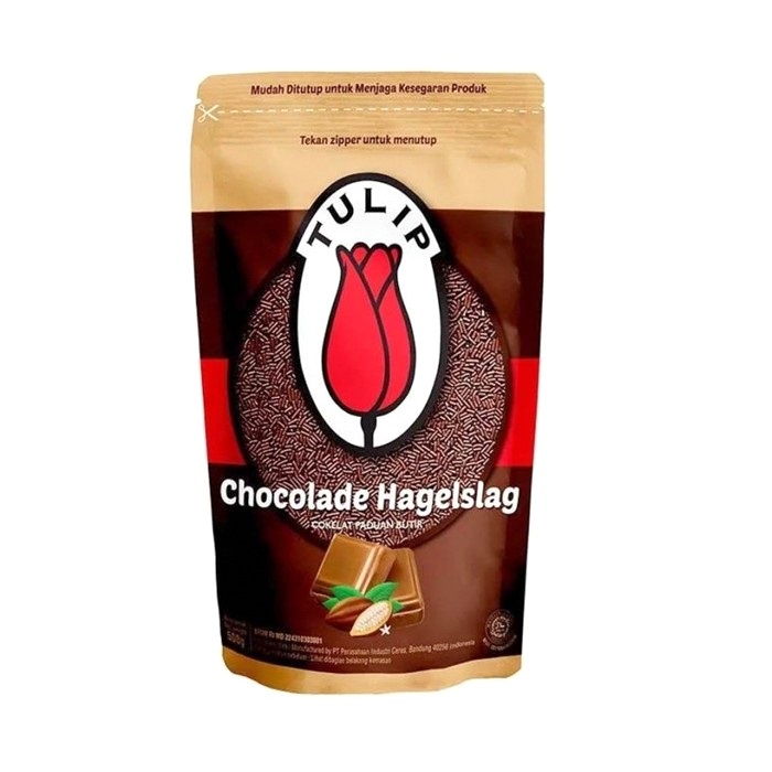 

Meises Tulip 500gr - Meses Coklat Butir Premium 500 gr (Kemasan Ziplock)