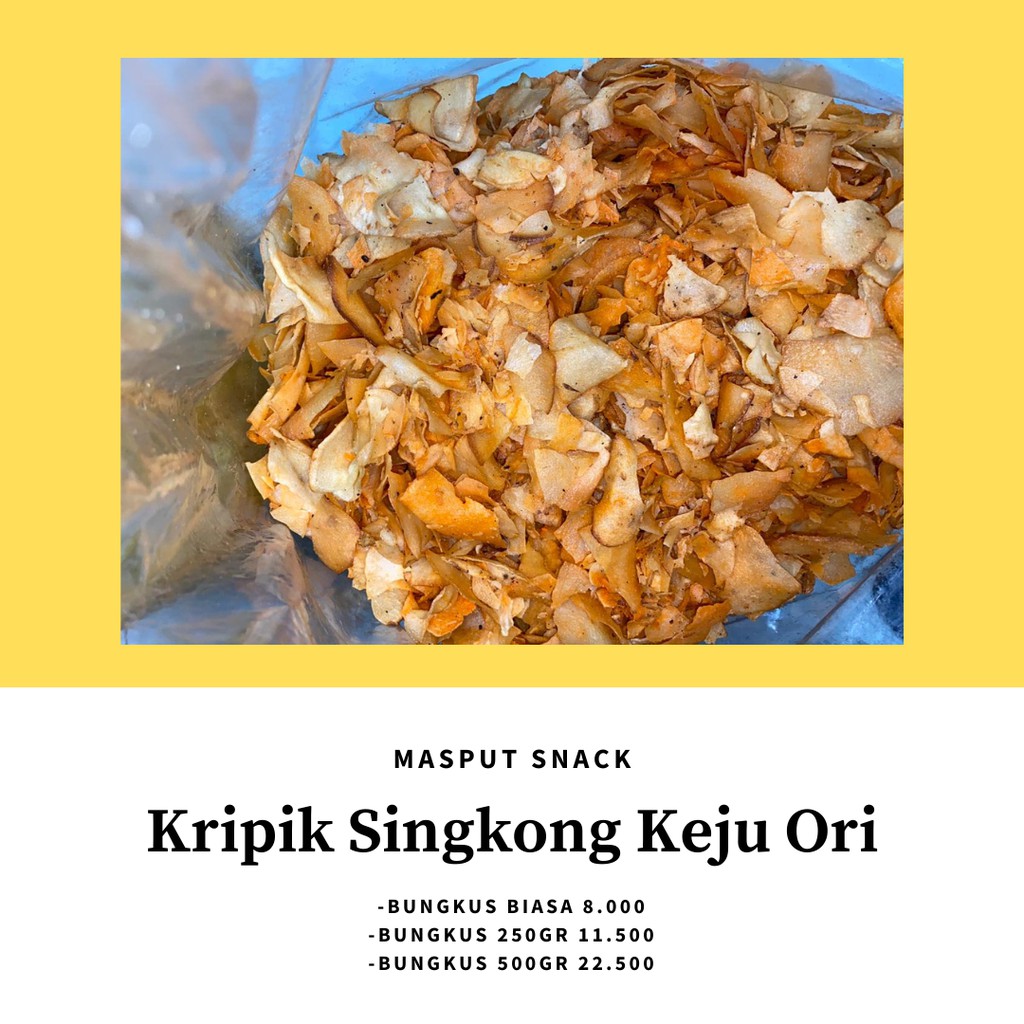 

500GR KRIPIK SINGKONG KEJU ORI