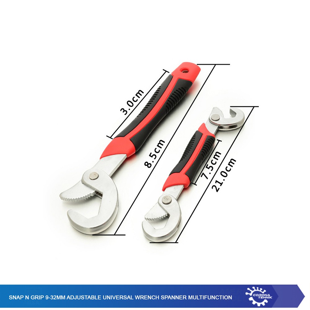 Snap N Grip 9-32mm Adjustable Universal Wrench Spanner Multifunction