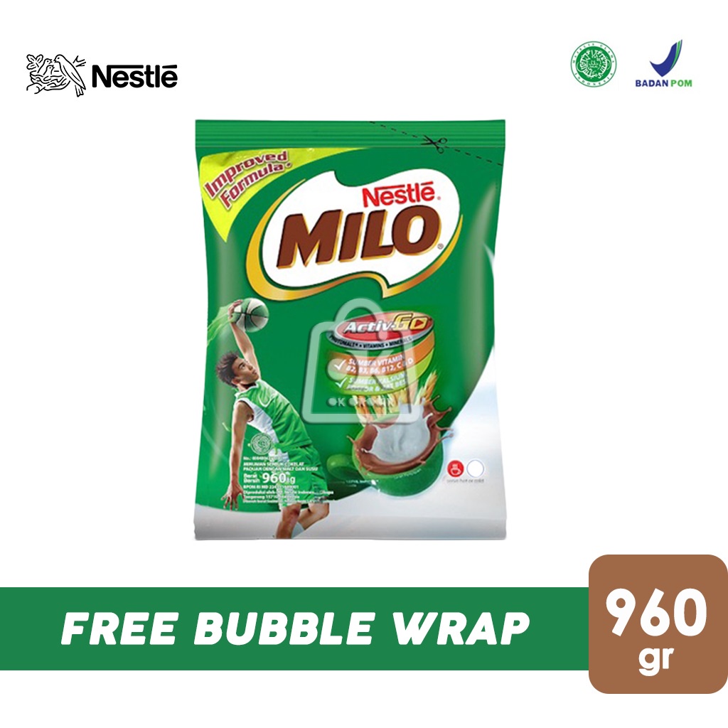 

MILO ACTIV-GO Minuman Cokelat Bubuk (Pouch 960 gr)