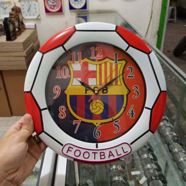 Jam dinding barcelona jam bola